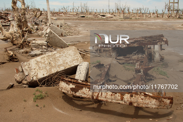 Images show Villa Epecuen, a flooded Argentine tourist town located in the Adolfo Alsina district, Buenos Aires province. 