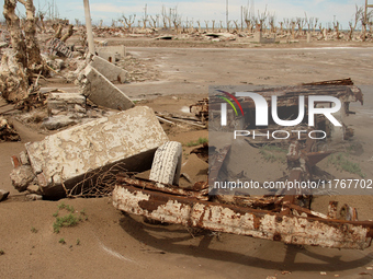 Images show Villa Epecuen, a flooded Argentine tourist town located in the Adolfo Alsina district, Buenos Aires province. (