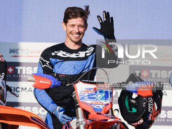 Casey Stoner attends the Champions Charity Race Legend at MotoLive during the 110th edition of EICMA Milan Motorcycle Show at Rho Fiera Mila...