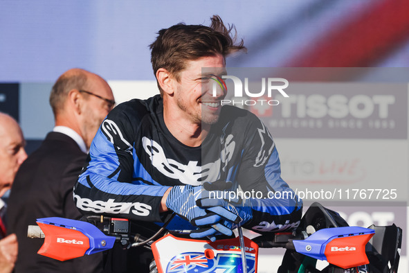 Casey Stoner attends the Champions Charity Race Legend at MotoLive during the 110th edition of EICMA Milan Motorcycle Show at Rho Fiera Mila...