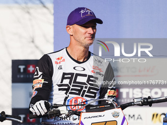 Stefan Everts attends the Champions Charity Race Legend at MotoLive during the 110th edition of EICMA Milan Motorcycle Show at Rho Fiera Mil...