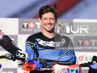 Casey Stoner attends the Champions Charity Race Legend at MotoLive during the 110th edition of EICMA Milan Motorcycle Show at Rho Fiera Mila...