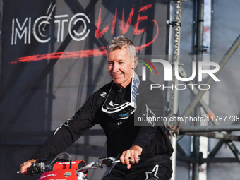 Troy Bayliss attends the Champions Charity Race Legend at MotoLive during the 110th edition of EICMA Milan Motorcycle Show at Rho Fiera Mila...