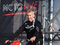 Troy Bayliss attends the Champions Charity Race Legend at MotoLive during the 110th edition of EICMA Milan Motorcycle Show at Rho Fiera Mila...