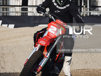 Troy Bayliss attends the Champions Charity Race Legend at MotoLive during the 110th edition of EICMA Milan Motorcycle Show at Rho Fiera Mila...