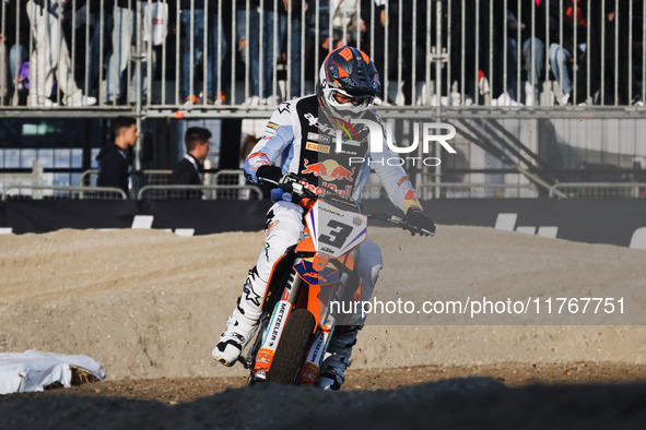 Joel Smets attends the Champions Charity Race Legend at MotoLive during the 110th edition of EICMA Milan Motorcycle Show at Rho Fiera Milano...