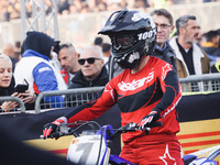 Carlos Checa attends the Champions Charity Race Legend at MotoLive during the 110th edition of EICMA Milan Motorcycle Show at Rho Fiera Mila...