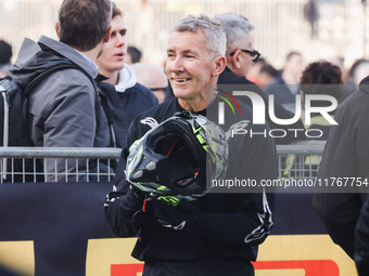 Troy Bayliss attends the Champions Charity Race Legend at MotoLive during the 110th edition of EICMA Milan Motorcycle Show at Rho Fiera Mila...