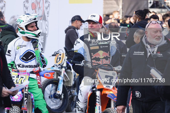 Joel Smets attends the Champions Charity Race Legend at MotoLive during the 110th edition of EICMA Milan Motorcycle Show at Rho Fiera Milano...