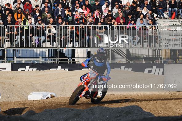 Casey Stoner attends the Champions Charity Race Legend at MotoLive during the 110th edition of EICMA Milan Motorcycle Show at Rho Fiera Mila...