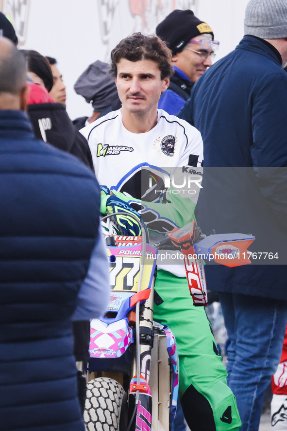 Christophe Pourcel attends the Champions Charity Race Legend at MotoLive during the 110th edition of EICMA Milan Motorcycle Show at Rho Fier...