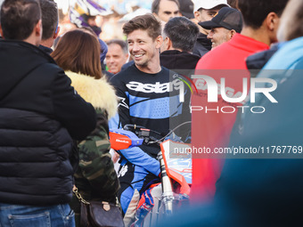 Casey Stoner attends the Champions Charity Race Legend at MotoLive during the 110th edition of EICMA Milan Motorcycle Show at Rho Fiera Mila...