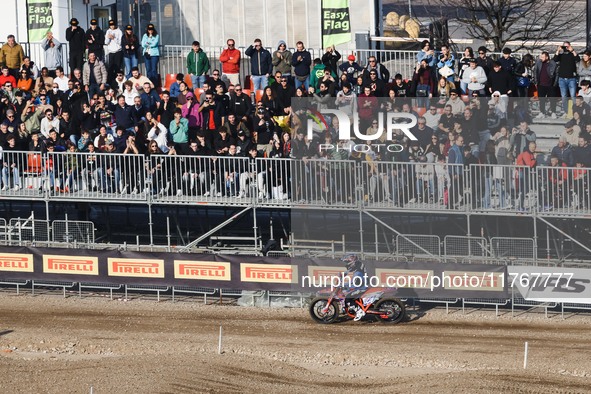 Casey Stoner attends the Champions Charity Race Legend at MotoLive during the 110th edition of EICMA Milan Motorcycle Show at Rho Fiera Mila...