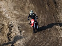 Troy Bayliss attends the Champions Charity Race Legend at MotoLive during the 110th edition of EICMA Milan Motorcycle Show at Rho Fiera Mila...