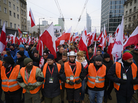 People wave Poland's national flags as they participate in the 106th anniversary of Poland regaining its independence in Warsaw, Poland, on...