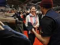 French Minister of Labor and Employment Astrid Panosyan-Bouvet attends the ''Made in France'' (MIF Expo) fair at Parc des Expositions in Par...