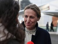 French Minister of Labor and Employment Astrid Panosyan-Bouvet attends the ''Made in France'' (MIF Expo) fair at Parc des Expositions in Par...