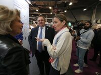 French Minister of Labor and Employment Astrid Panosyan-Bouvet attends the ''Made in France'' (MIF Expo) fair at Parc des Expositions in Par...