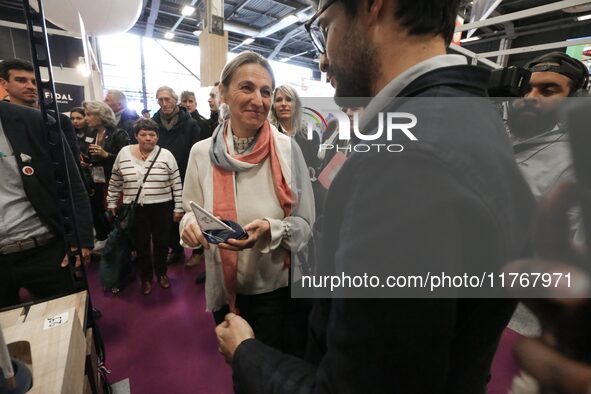 French Minister of Labor and Employment Astrid Panosyan-Bouvet attends the ''Made in France'' (MIF Expo) fair at Parc des Expositions in Par...