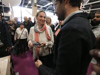 French Minister of Labor and Employment Astrid Panosyan-Bouvet attends the ''Made in France'' (MIF Expo) fair at Parc des Expositions in Par...