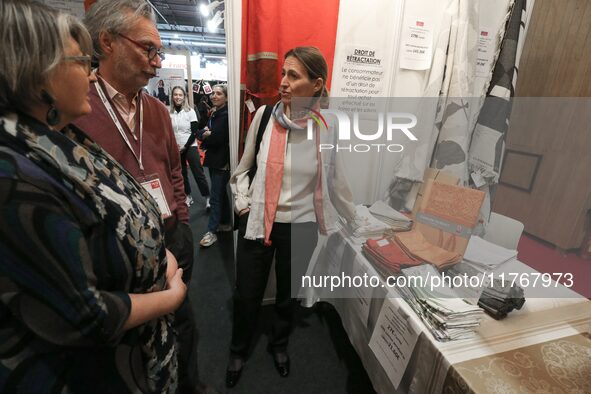 French Minister of Labor and Employment Astrid Panosyan-Bouvet attends the ''Made in France'' (MIF Expo) fair at Parc des Expositions in Par...