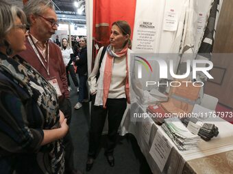 French Minister of Labor and Employment Astrid Panosyan-Bouvet attends the ''Made in France'' (MIF Expo) fair at Parc des Expositions in Par...