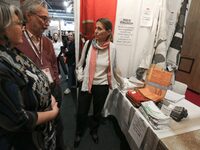 French Minister of Labor and Employment Astrid Panosyan-Bouvet attends the ''Made in France'' (MIF Expo) fair at Parc des Expositions in Par...