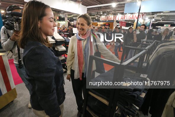 French Minister of Labor and Employment Astrid Panosyan-Bouvet attends the ''Made in France'' (MIF Expo) fair at Parc des Expositions in Par...