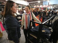 French Minister of Labor and Employment Astrid Panosyan-Bouvet attends the ''Made in France'' (MIF Expo) fair at Parc des Expositions in Par...