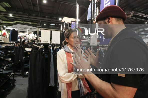 French Minister of Labor and Employment Astrid Panosyan-Bouvet attends the ''Made in France'' (MIF Expo) fair at Parc des Expositions in Par...