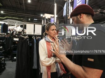 French Minister of Labor and Employment Astrid Panosyan-Bouvet attends the ''Made in France'' (MIF Expo) fair at Parc des Expositions in Par...