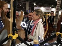 French Minister of Labor and Employment Astrid Panosyan-Bouvet attends the ''Made in France'' (MIF Expo) fair at Parc des Expositions in Par...