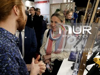 French Minister of Labor and Employment Astrid Panosyan-Bouvet attends the ''Made in France'' (MIF Expo) fair at Parc des Expositions in Par...