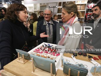 French Minister of Labor and Employment Astrid Panosyan-Bouvet attends the ''Made in France'' (MIF Expo) fair at Parc des Expositions in Par...