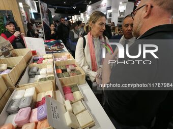 French Minister of Labor and Employment Astrid Panosyan-Bouvet attends the ''Made in France'' (MIF Expo) fair at Parc des Expositions in Par...