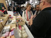 French Minister of Labor and Employment Astrid Panosyan-Bouvet attends the ''Made in France'' (MIF Expo) fair at Parc des Expositions in Par...