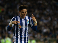 Pepe of FC Porto celebrates during the game against Estoril Praia in the 10th round of the Portuguese Championship 2023/24 at Estadio do Dra...