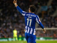 Pepe of FC Porto celebrates during the game against Estoril Praia in the 10th round of the Portuguese Championship 2023/24 at Estadio do Dra...