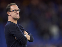 Joseba Etxeberria, Head Coach of SD Eibar, looks on before the LaLiga Hypermotion match between RC Deportivo de La Coruna and SD Eibar at Ab...