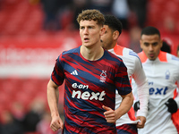 Ryan Yates of Nottingham Forest warms up ahead of kick-off during the Premier League match between Nottingham Forest and Newcastle United at...