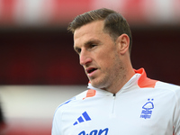 Chris Wood of Nottingham Forest plays during the Premier League match between Nottingham Forest and Newcastle United at the City Ground in N...