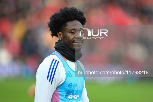 Ola Aina of Nottingham Forest participates in the Premier League match between Nottingham Forest and Newcastle United at the City Ground in...