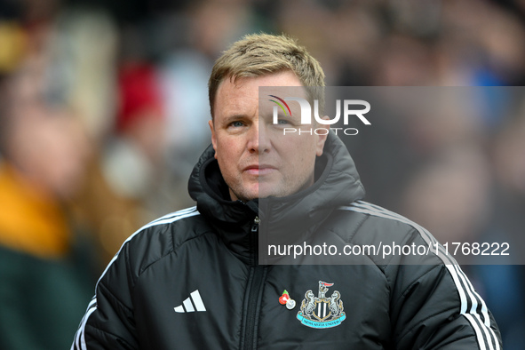 Eddie Howe is the manager of Newcastle United during the Premier League match between Nottingham Forest and Newcastle United at the City Gro...