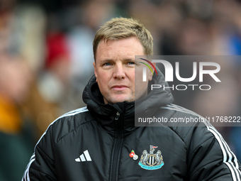 Eddie Howe is the manager of Newcastle United during the Premier League match between Nottingham Forest and Newcastle United at the City Gro...