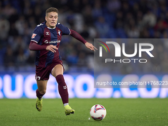 Jose Corpas of SD Eibar is in action during the LaLiga Hypermotion match between RC Deportivo de La Coruna and SD Eibar at Abanca Riazor Sta...