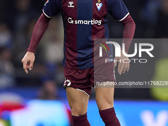 Jose Corpas of SD Eibar is in action during the LaLiga Hypermotion match between RC Deportivo de La Coruna and SD Eibar at Abanca Riazor Sta...