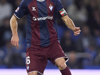 Sergio Alvarez of SD Eibar is in action during the LaLiga Hypermotion match between RC Deportivo de La Coruna and SD Eibar at Abanca Riazor...