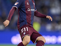 Jorge Pascual of SD Eibar plays during the LaLiga Hypermotion match between RC Deportivo de La Coruna and SD Eibar at Abanca Riazor Stadium...