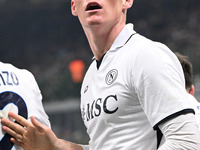 Scott McTominay of SSC Napoli celebrates after a goal during the Italian Serie A football match between Inter FC and SSC Napoli in Milan, It...