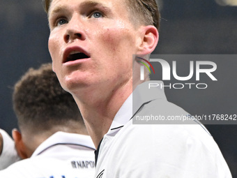 Scott McTominay of SSC Napoli celebrates after a goal during the Italian Serie A football match between Inter FC and SSC Napoli in Milan, It...